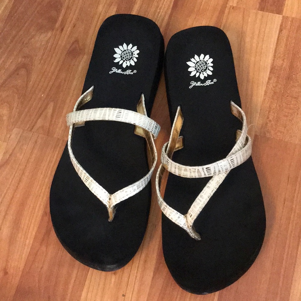 Yellow Box Flip Flops